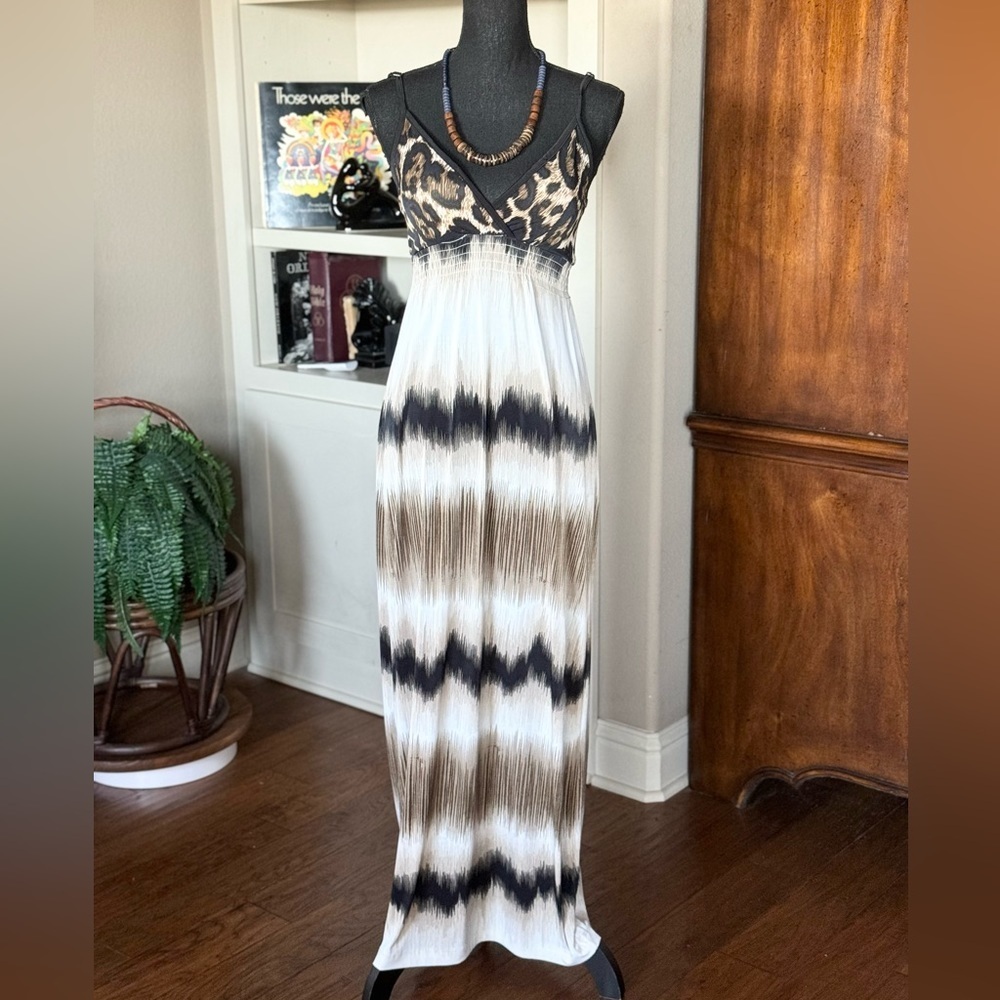Leopard Print Maxi Dress